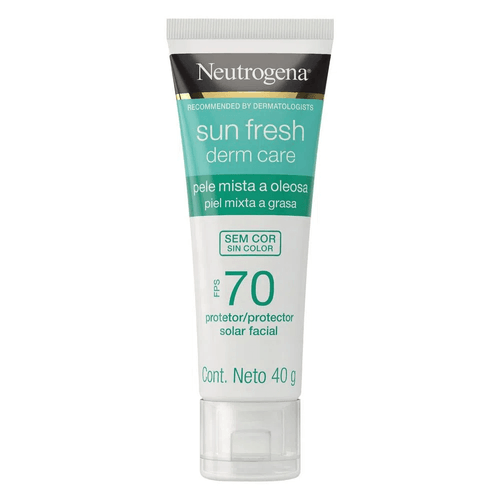 Protetor Solar Facial sem Cor FPS 70 Neutrogena Sun Fresh Derm Care Bisnaga 40g