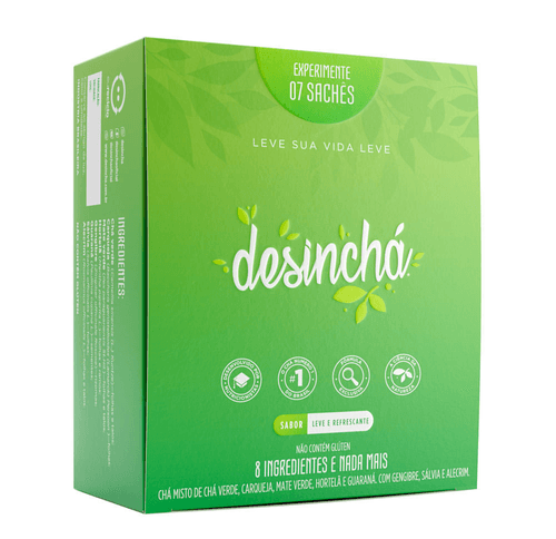 Chá 8 Ingredientes Desinchá Caixa 10g 7 Unidades