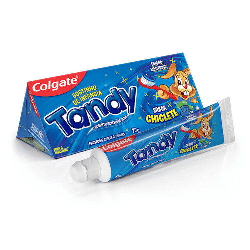 Gel Dental Infantil com Flúor Ativo Chiclete Colgate Tandy Caixa 70g Edição Limitada