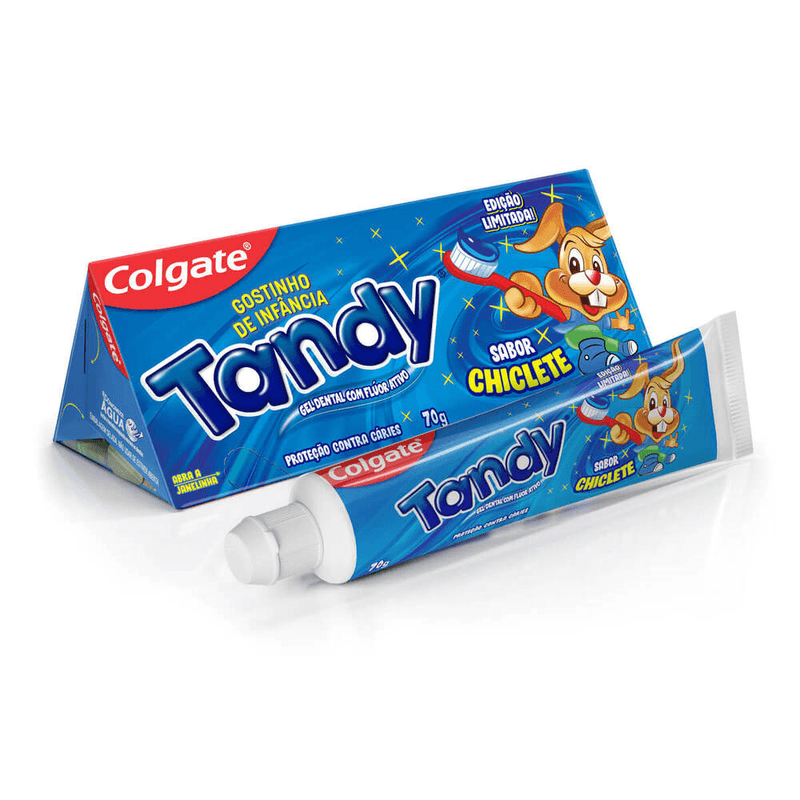 Gel-Dental-Infantil-com-Fluor-Ativo-Chiclete-Colgate-Tandy-Caixa-70g-Edicao-Limitada