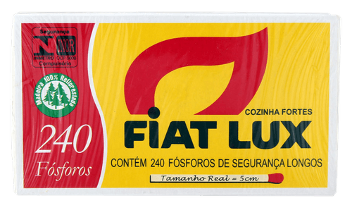 Fósforo De Segurança Longo Fiat Lux 5cm 240 Unidades