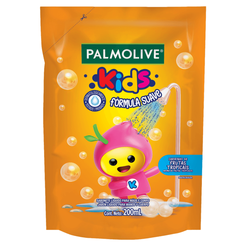 Sabonete-Liquido-Maos-e-Corpo-Frutas-Tropicais-Palmolive-Kids-Sache-200ml-Refil