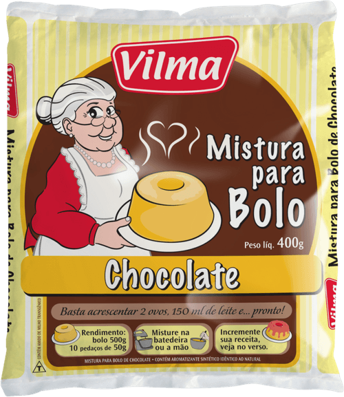 Mistura para Bolo Vilma Sabor Chocolate 400g