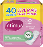 Protetor-Diario-sem-Abas-Antibacteriano-Intimus-Pacote-40-Unidades-Leve-Mais-Pague-Menos