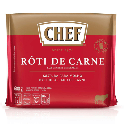 Base Molho Chef 600g Roti Carne