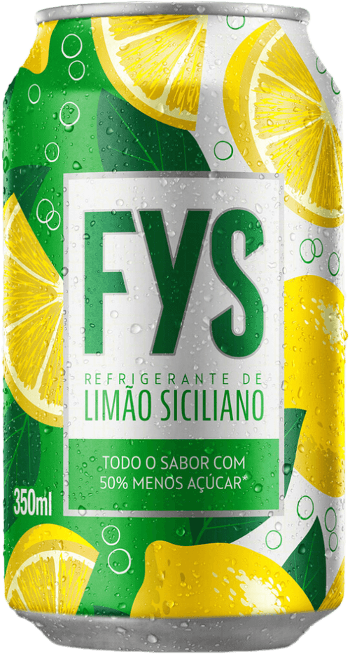 Refrigerante de Limão Siciliano FYs Lata 350ml