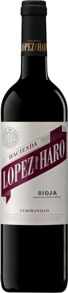 Vinho Espanhol Lopez Haro Hacienda Tempranillo Tinto 750ml