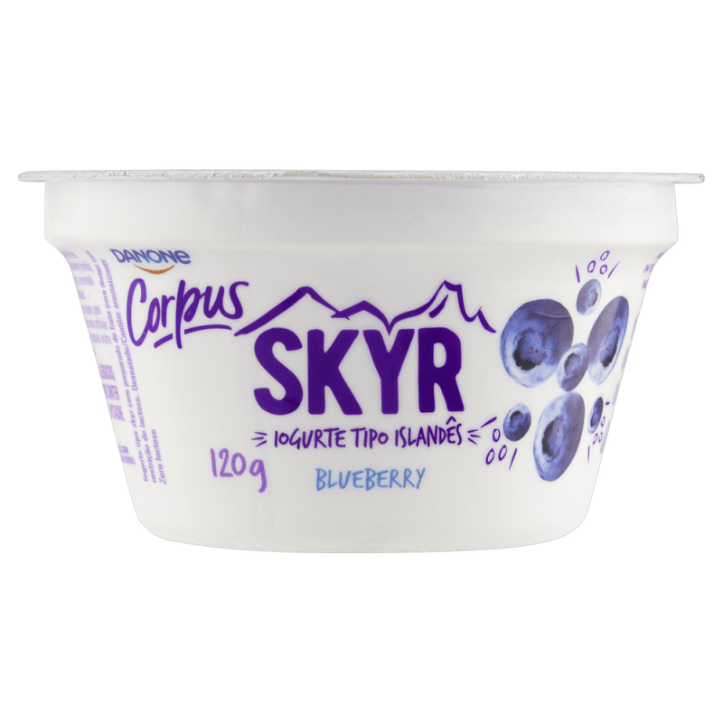 Iogurte-Desnatado-Skyr-Blueberry-Zero-Lactose-Corpus-Pote-120g