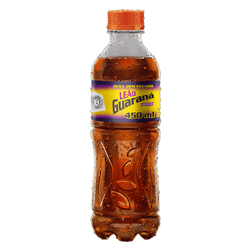 Refresco Adoçado Guaraná e Açaí Leão Garrafa 450ml