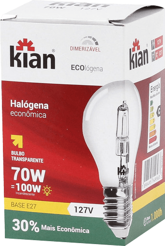 Lampada Kian Eco Halogena 127v 70w Unidade