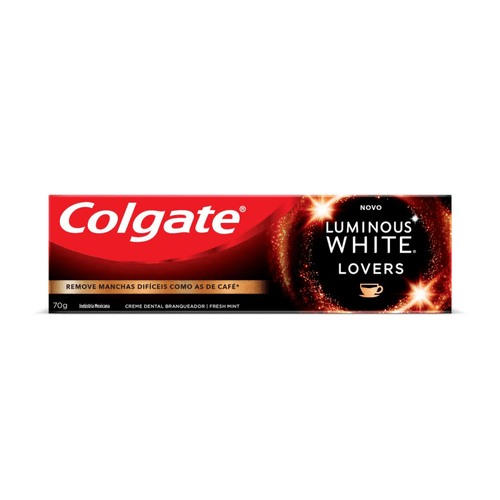 Creme Dental Branqueador Fresh Mint Colgate Luminous White Lovers Caixa 70g