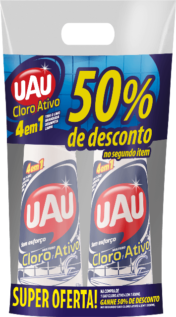 Cloro Uau 500ml 2 unidades