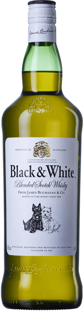 Whisky Escocês Blended Black & White Garrafa 1l