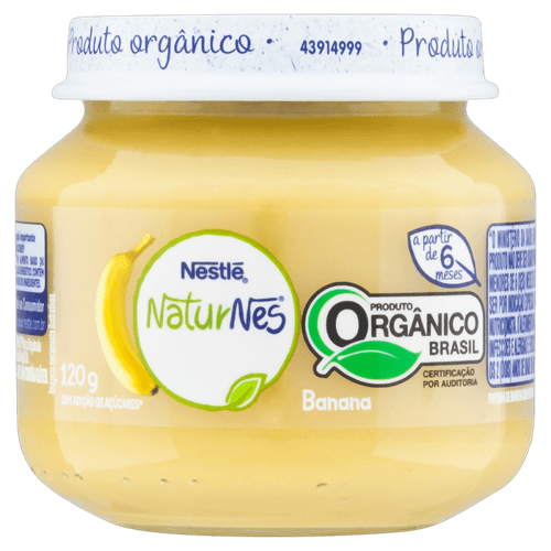 Papinha Orgânica Nestlé Naturnes Banana 120g