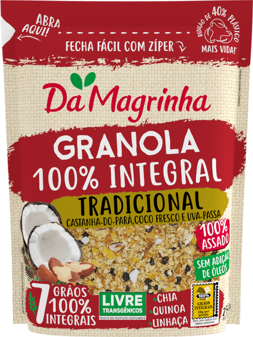 Granola Da Magrinha 100% Integral Tradicional 250g