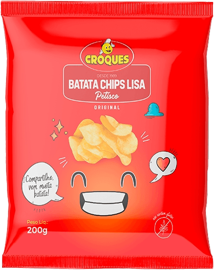 Batata Chips Choques Petisco Original 200g