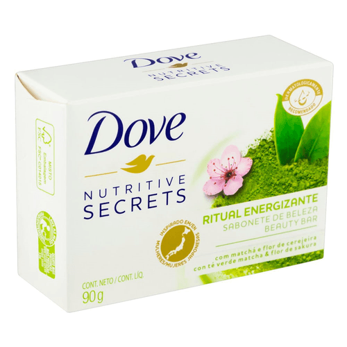 Sabonete em Barra com Matchá e Flor de Cerejeira Dove Nutritive Secrets Ritual Energizante Caixa 90g