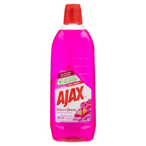 Limpador Diluível Ajax Festa das Flores Bouquet de Flores 1L