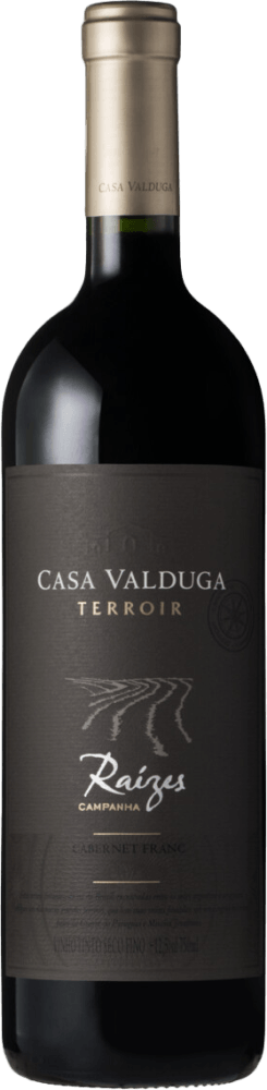 Vinho Brasileiro Tinto Seco Raízes Terroir Casa Valduga Cabernet Franc Campanha Garrafa 750ml