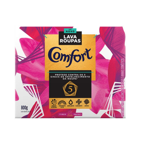 Sabão em Pó Comfort Fiber Protect 800g