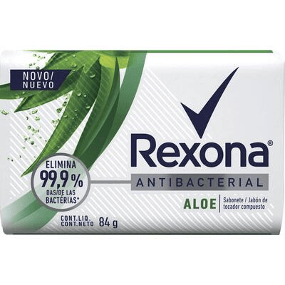 Sabonete em Barra Antibacterial Aloe Rexona Envoltório 84g