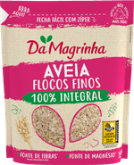 Aveia-Flocos-Finos-DA-MAGRINHA-100--Integral-Pacote-500g