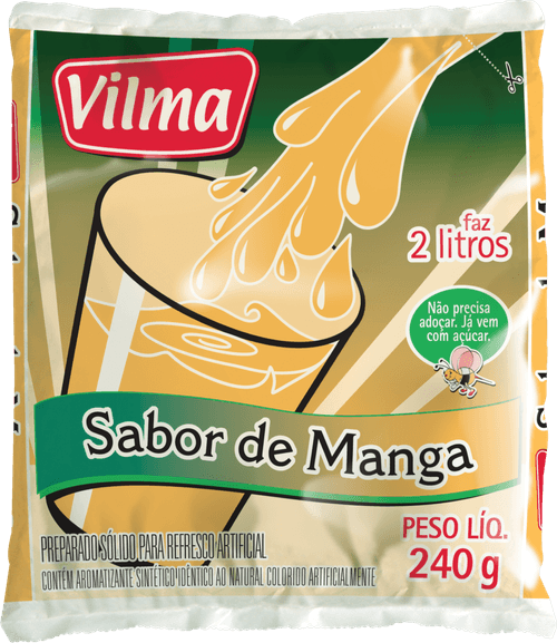 Refresco em Pó Vilma Sabor Manga 240g