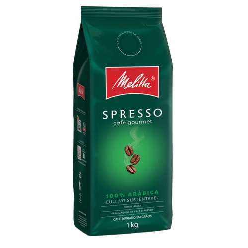 Café Torrado em Grãos Spresso Melitta Gourmet Pacote 1kg