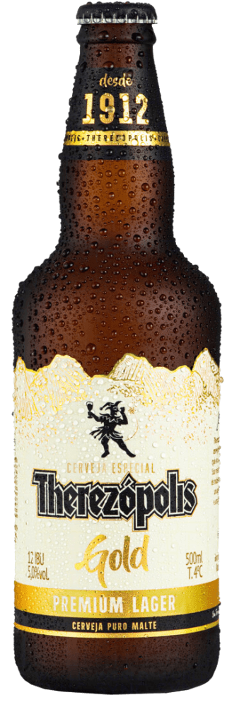 Cerveja Especial Lager Premium Puro Malte Gold Therezópolis Garrafa 500ml