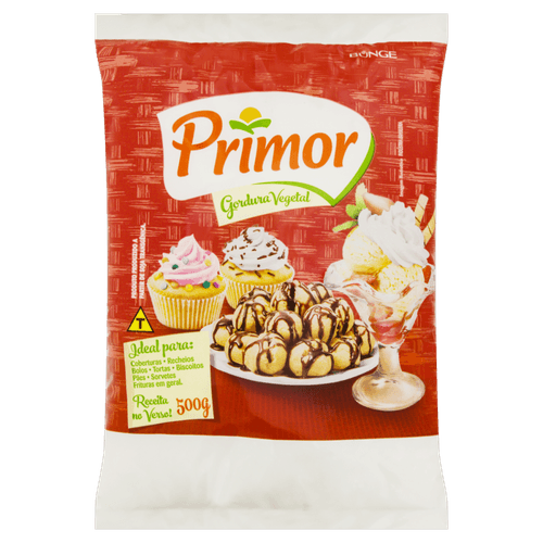 Gordura Vegetal Primor Pacote 500 g
