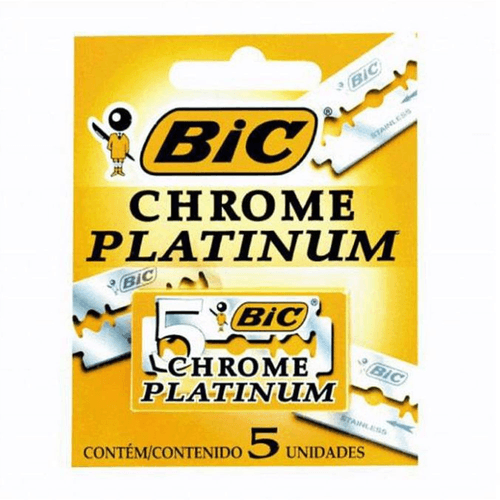 Lamina Navalha/navalhete Bic Chrome Platinum C/5un 1un