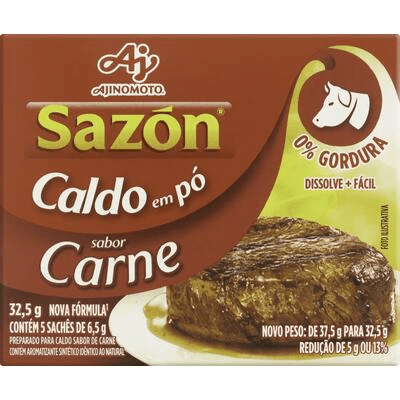 Caldo em Pó Carne Sazón Caixa 32,5g