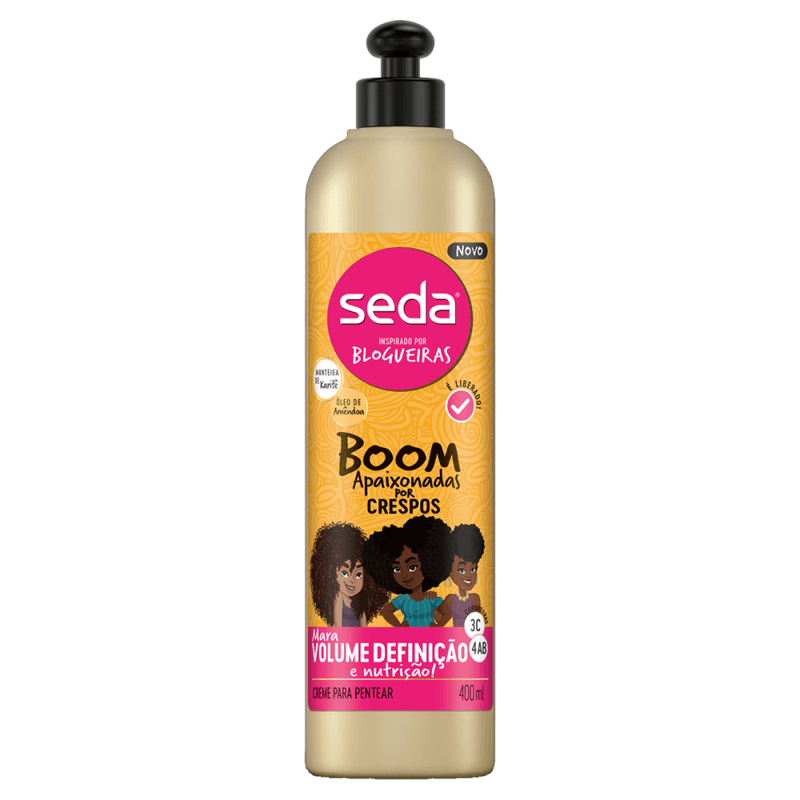 Creme-para-Pentear-Manteiga-de-Karite-Oleo-de-Amendoa-Seda-Inspirado-por-Blogueiras-Boom-Apaixonadas-por-Crespos-Frasco-400ml