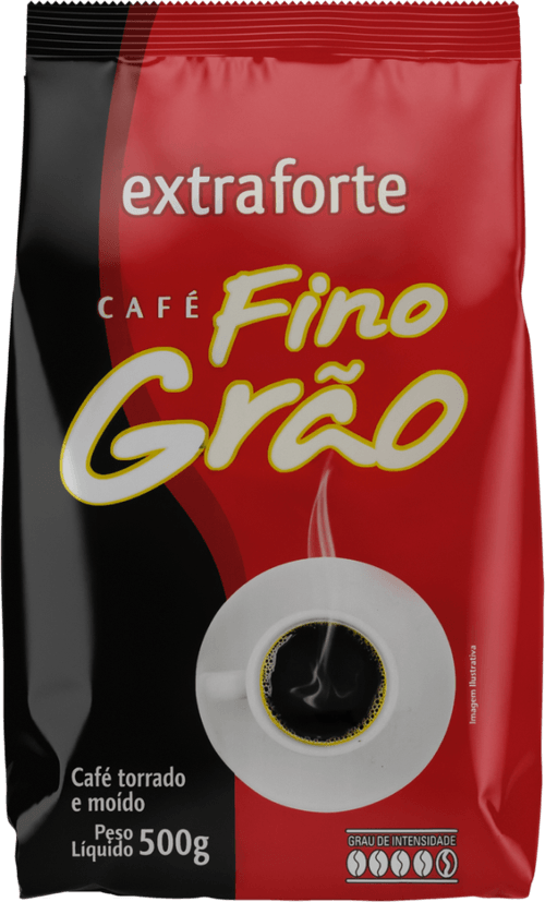 Café Torrado e Moído Extraforte Fino Grão Pacote 500g