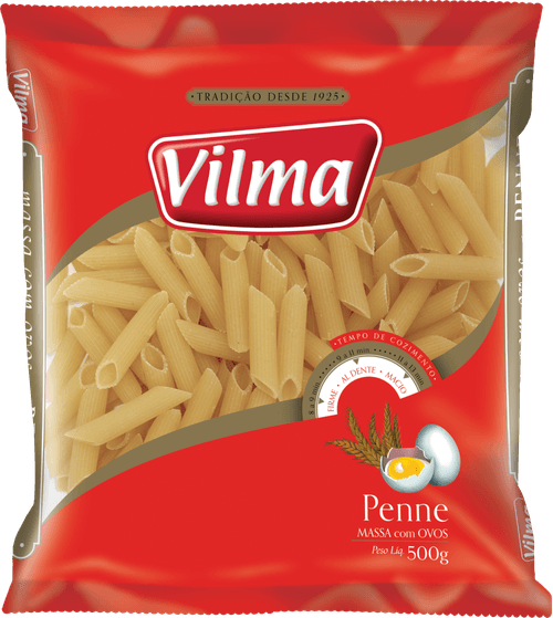 Massa com Ovos Penne Vilma 500g