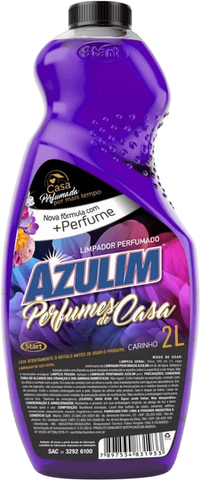 Limpador Perfumado Carinho Azulim 2 Litros