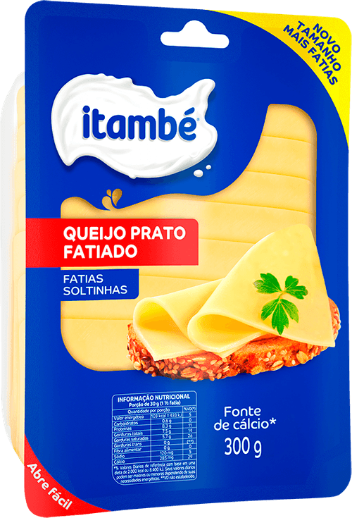 Queijo Prato Fatiado Itambé 300g