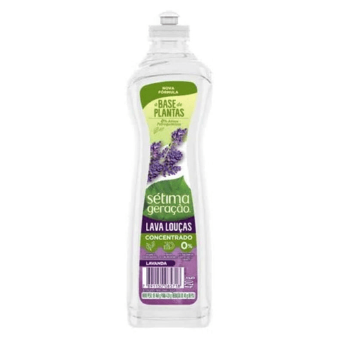 Lava-Louças Líquido Concentrado Lavanda Sétima Geração Squeeze 420g