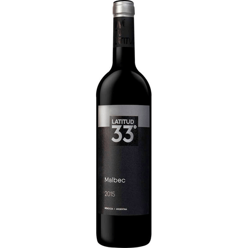 Vinho Argentino Tinto Seco Latitud 33° Malbec Mendoza Garrafa 750ml