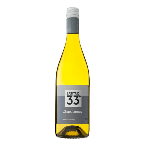 Vinho Argentino Branco Seco  Latitud 33° Chardonnay Mendoza Garrafa 750ml