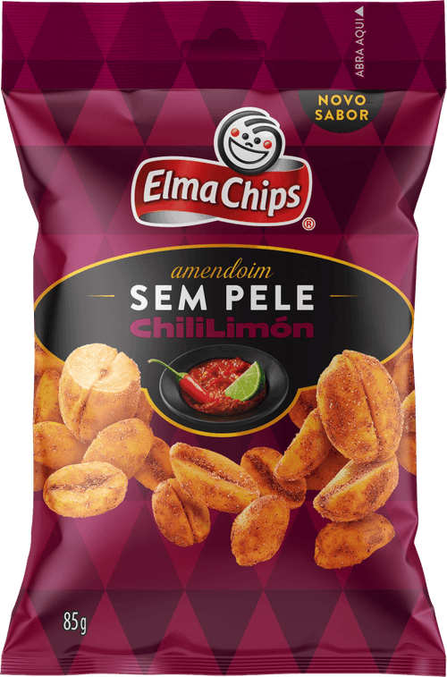 Amendoim Frito sem Pele Chili Limón Elma Chips Pacote 85g