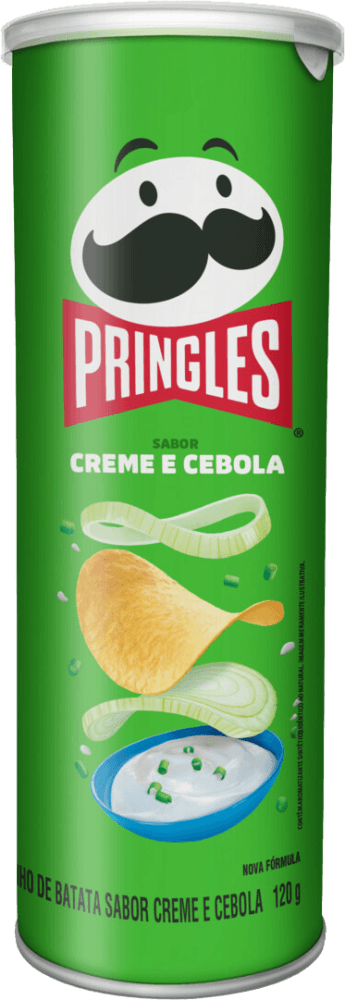 Salgadinho de Batata Creme e Cebola Pringles Tubo 120g