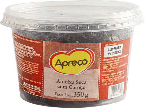 Ameixa Seca Com Caroço Apreço 350g