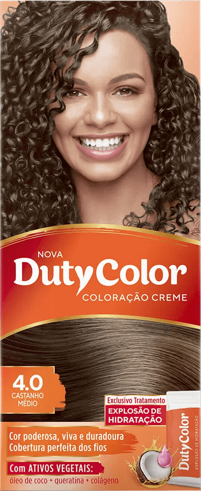 Tintura Duty Color 4.0 Castanho Médio