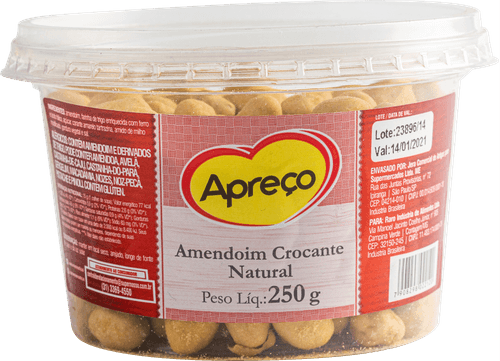 Amendoim Crocante Apreço Natural 250g