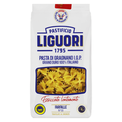 Macarrão de Sêmola Grano Duro Farfalle 30 Liguori Pacote 500g