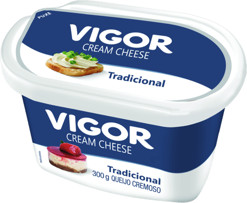 Queijo Cremoso Cream Cheese Tradicional Vigor Pote 300g