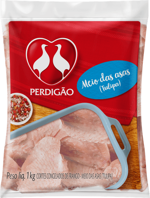 Meio da Asa de Frango Congelada Perdigão 1kg