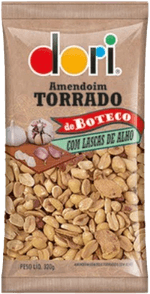 Amendoim-Torrado-com-Lascas-de-Alho-Dori-de-Boteco-Pacote-320g