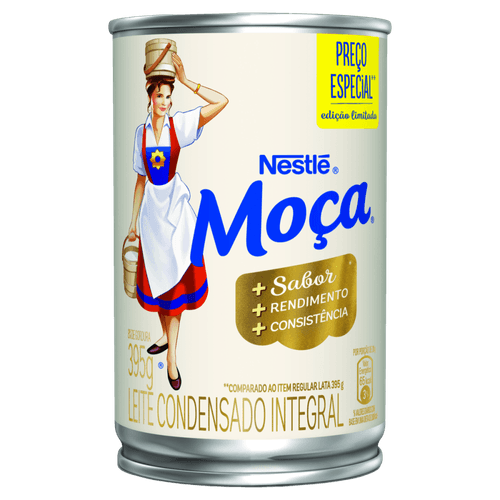 Leite Condensado Integral Moça Lata 395g Edição Limitada Preço Especial